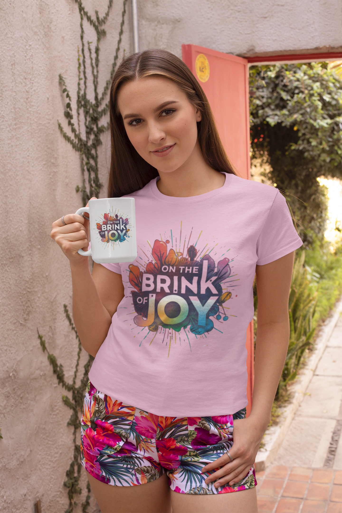 Radiant Blossom Accent Mug | 11oz Calm Accent Coffee Mug | On the BRINK of JOY