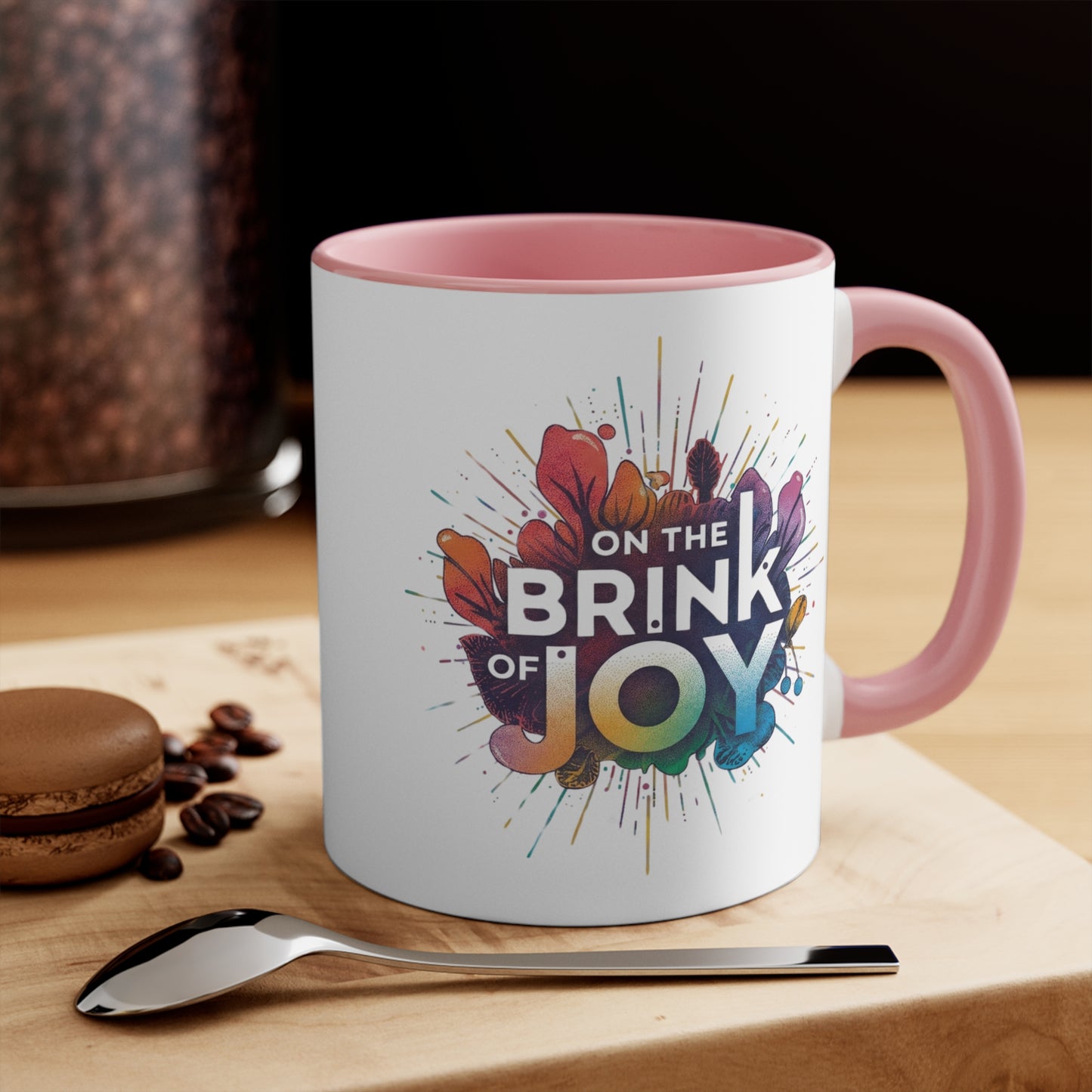 Radiant Blossom Accent Mug | 11oz Vibrant Accent Coffee Mug | On the BRINK of JOY