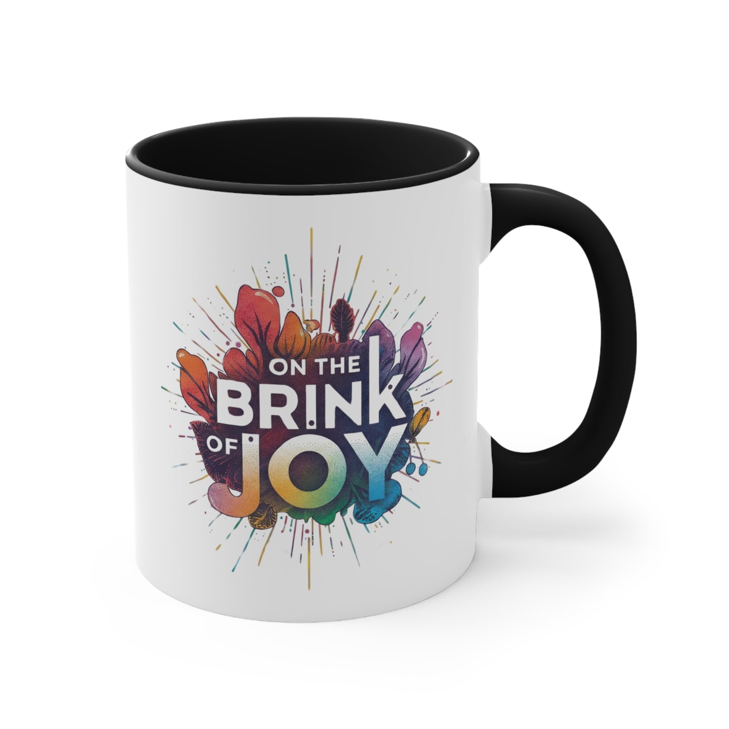 Radiant Blossom Accent Mug | 11oz Vibrant Accent Coffee Mug | On the BRINK of JOY