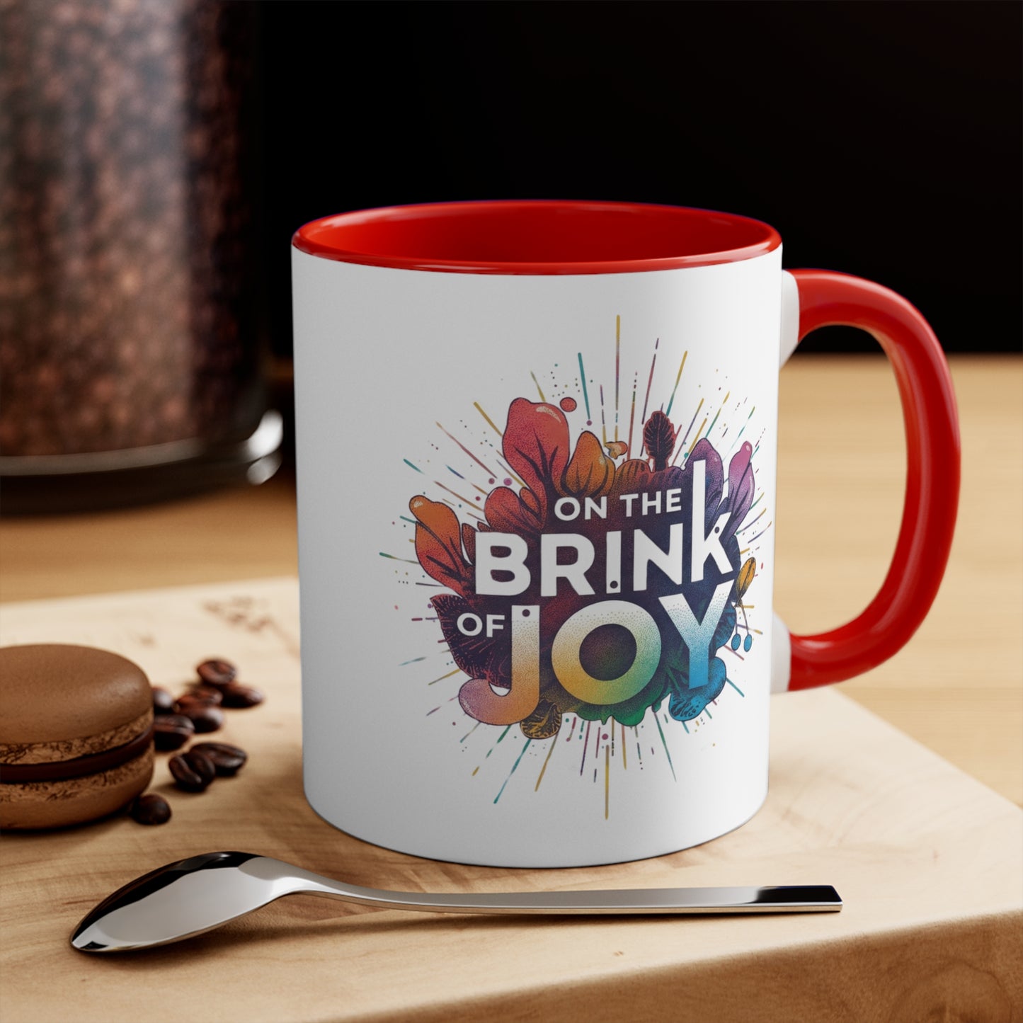 Radiant Blossom Accent Mug | 11oz Vibrant Accent Coffee Mug | On the BRINK of JOY