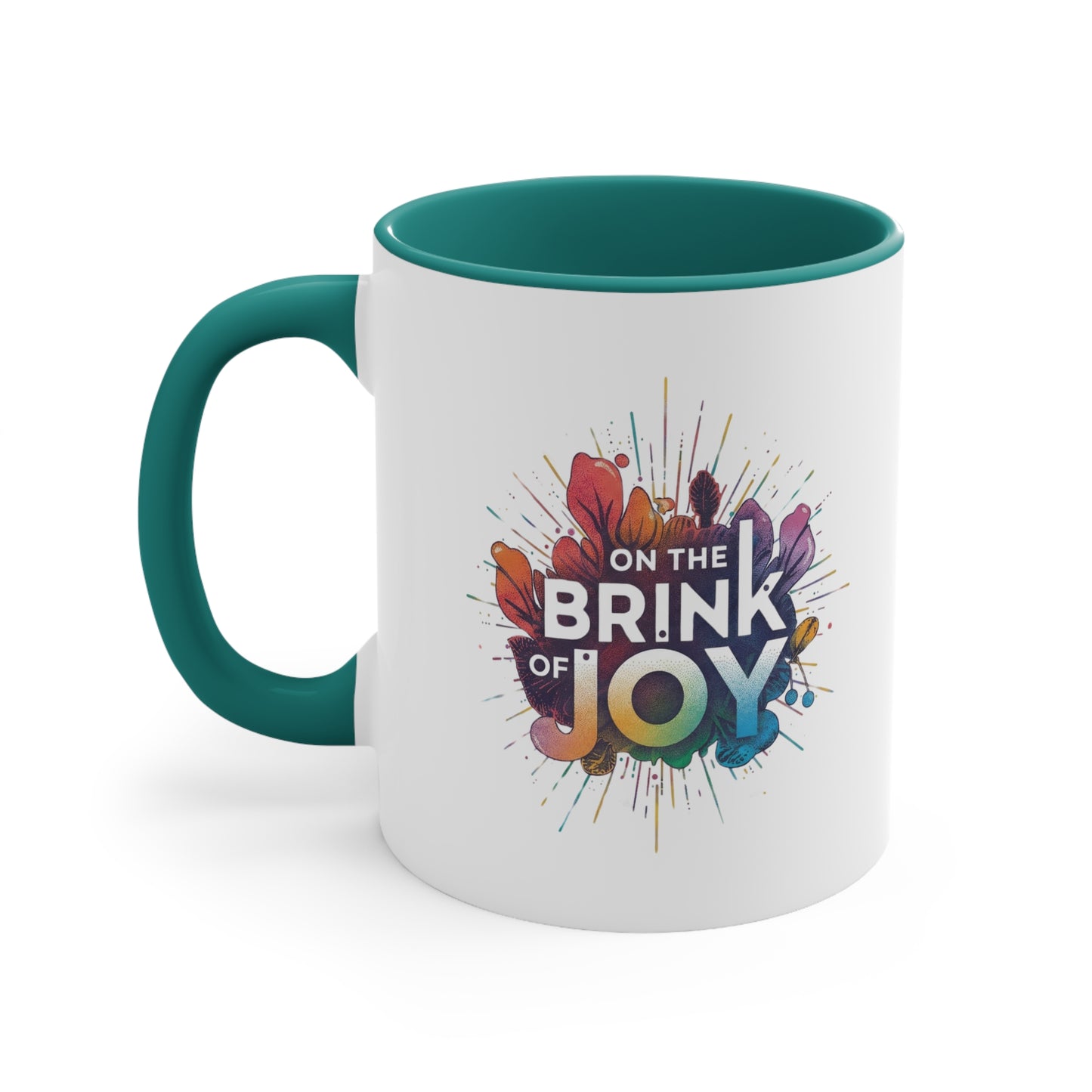 Radiant Blossom Accent Mug | 11oz Calm Accent Coffee Mug | On the BRINK of JOY