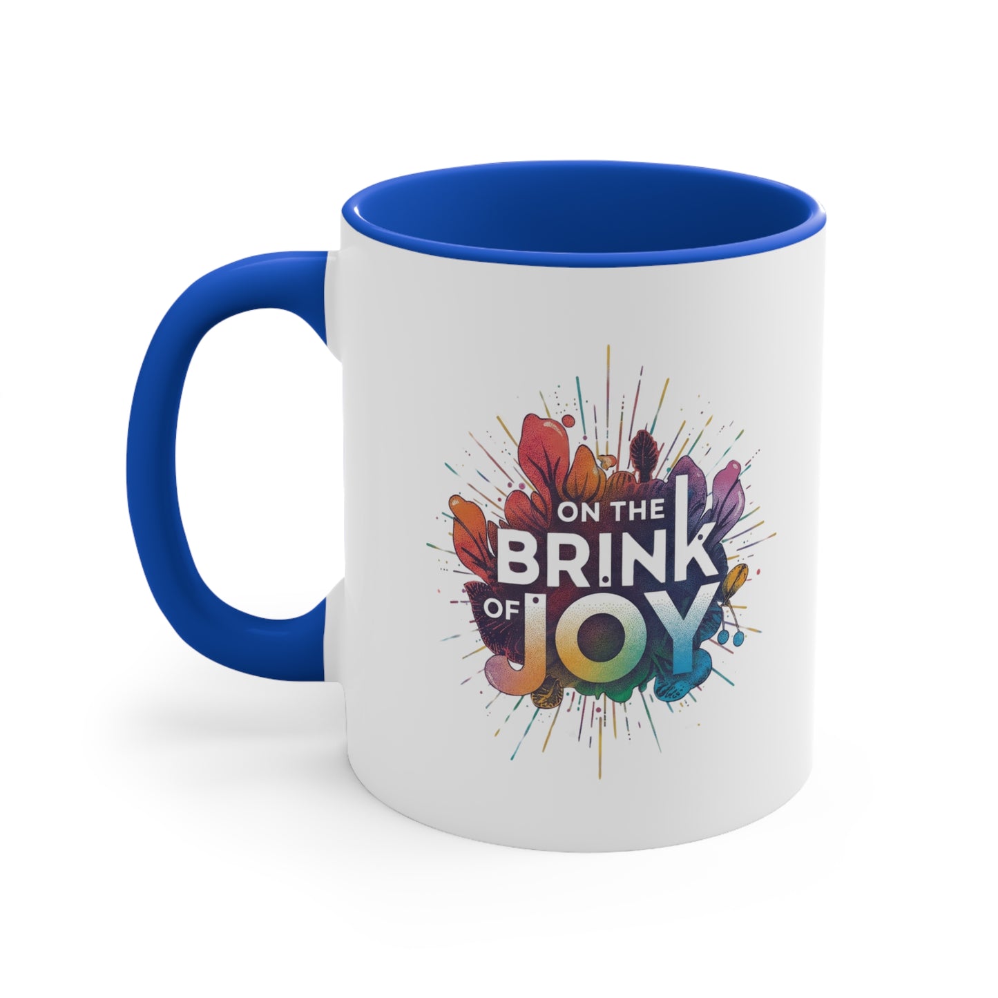 Radiant Blossom Accent Mug | 11oz Calm Accent Coffee Mug | On the BRINK of JOY