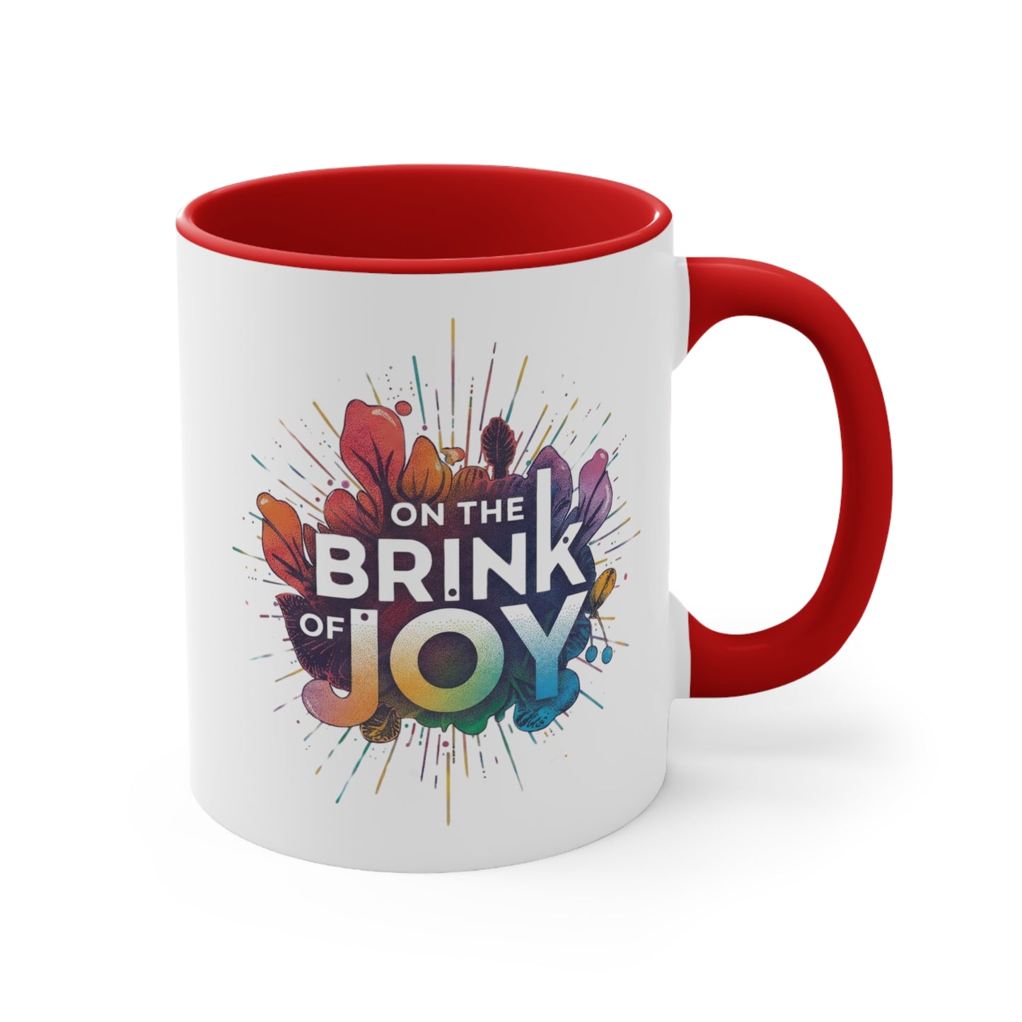 Radiant Blossom Accent Mug | 11oz Vibrant Accent Coffee Mug | On the BRINK of JOY