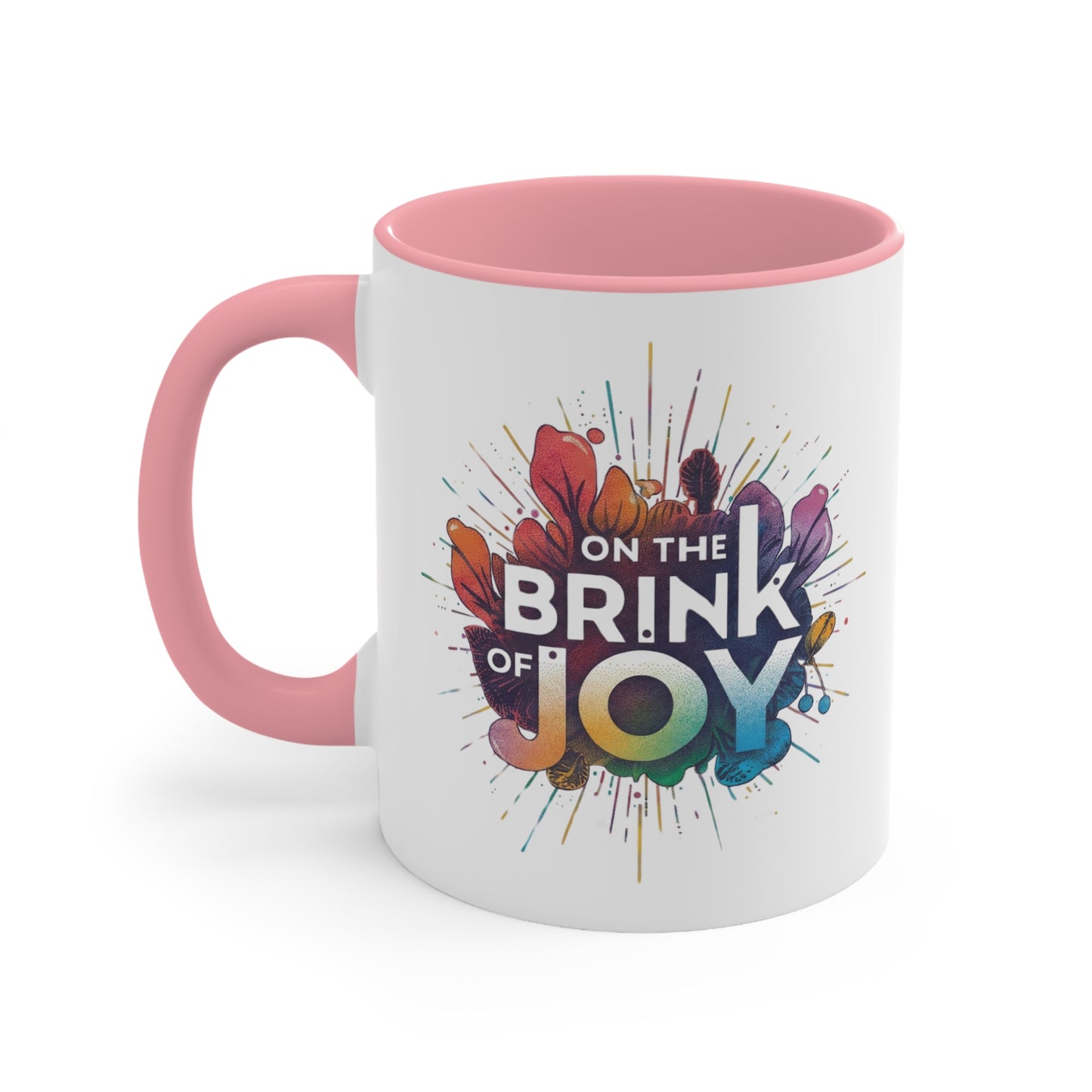 Radiant Blossom Accent Mug | 11oz Vibrant Accent Coffee Mug | On the BRINK of JOY