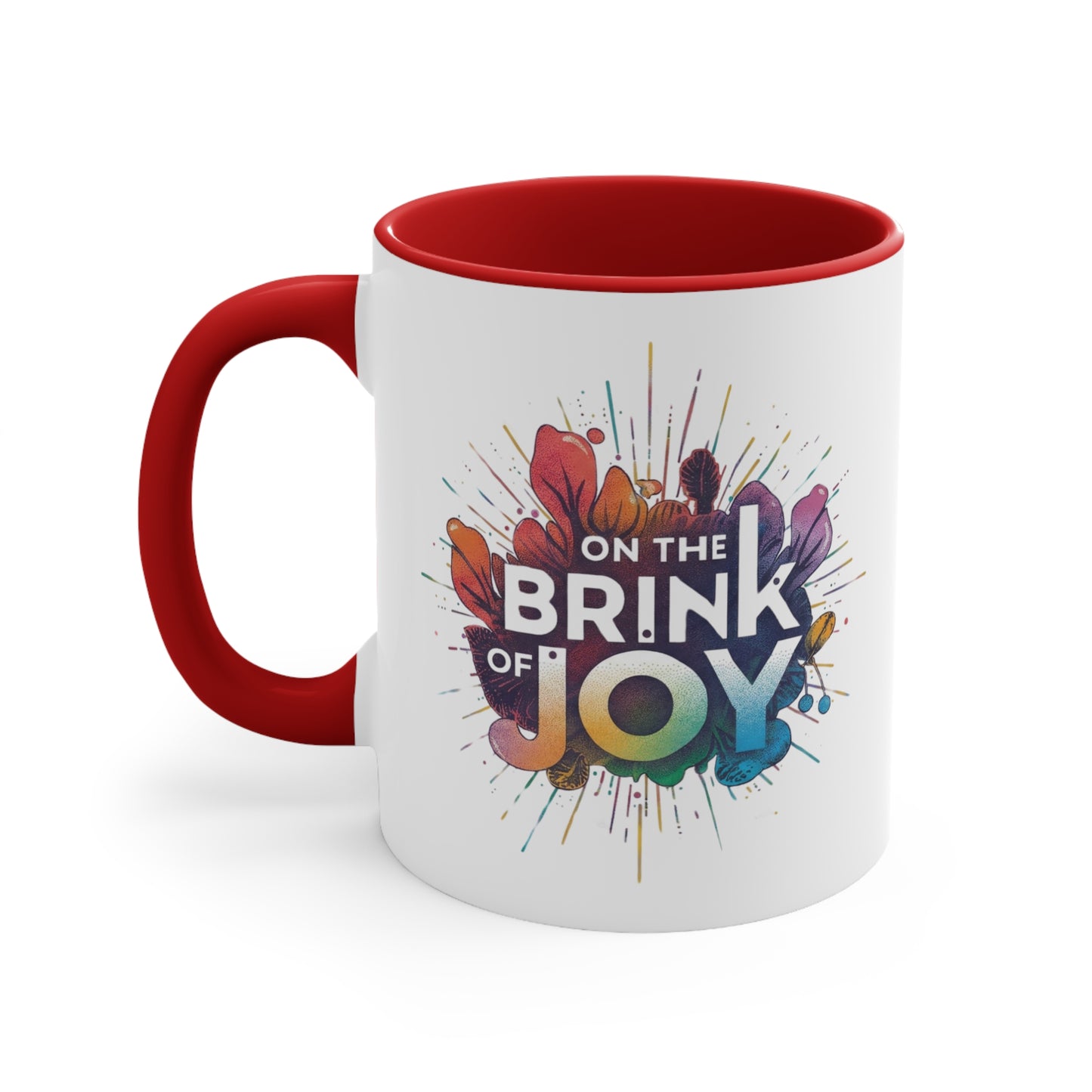 Radiant Blossom Accent Mug | 11oz Vibrant Accent Coffee Mug | On the BRINK of JOY