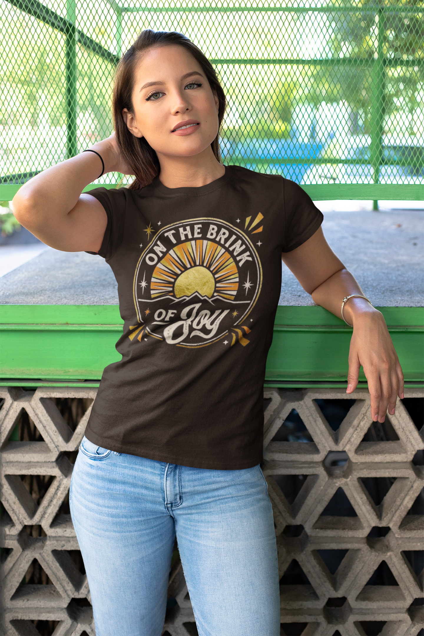 Retro Sunrise Tee | Vintage Mountain Sunrise Graphic Shirt | On the BRINK of JOY