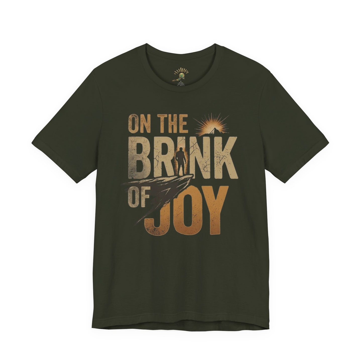 Vintage Mountain Adventure Tee | Distressed Mountain Graphic Shirt | On the BRINK of JOY