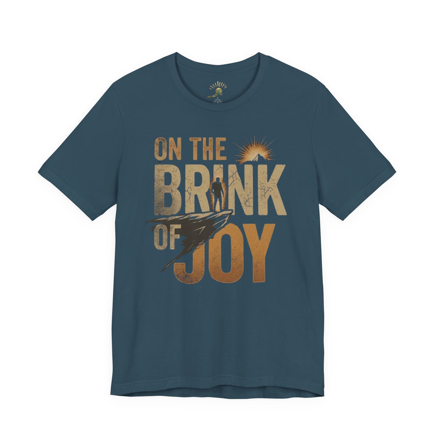 Vintage Mountain Adventure Tee | Distressed Mountain Graphic Shirt | On the BRINK of JOY