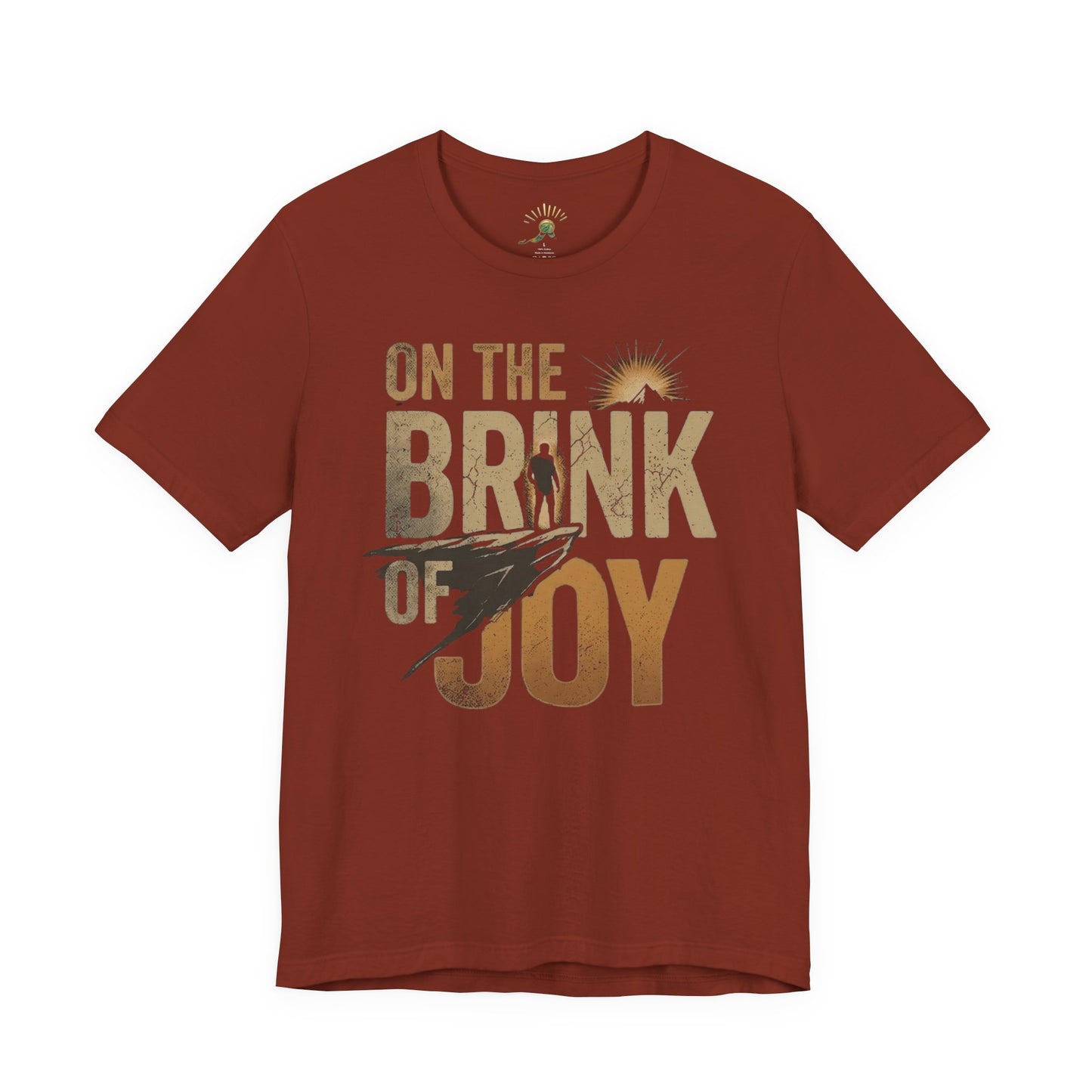 Vintage Mountain Adventure Tee | Distressed Mountain Graphic Shirt | On the BRINK of JOY