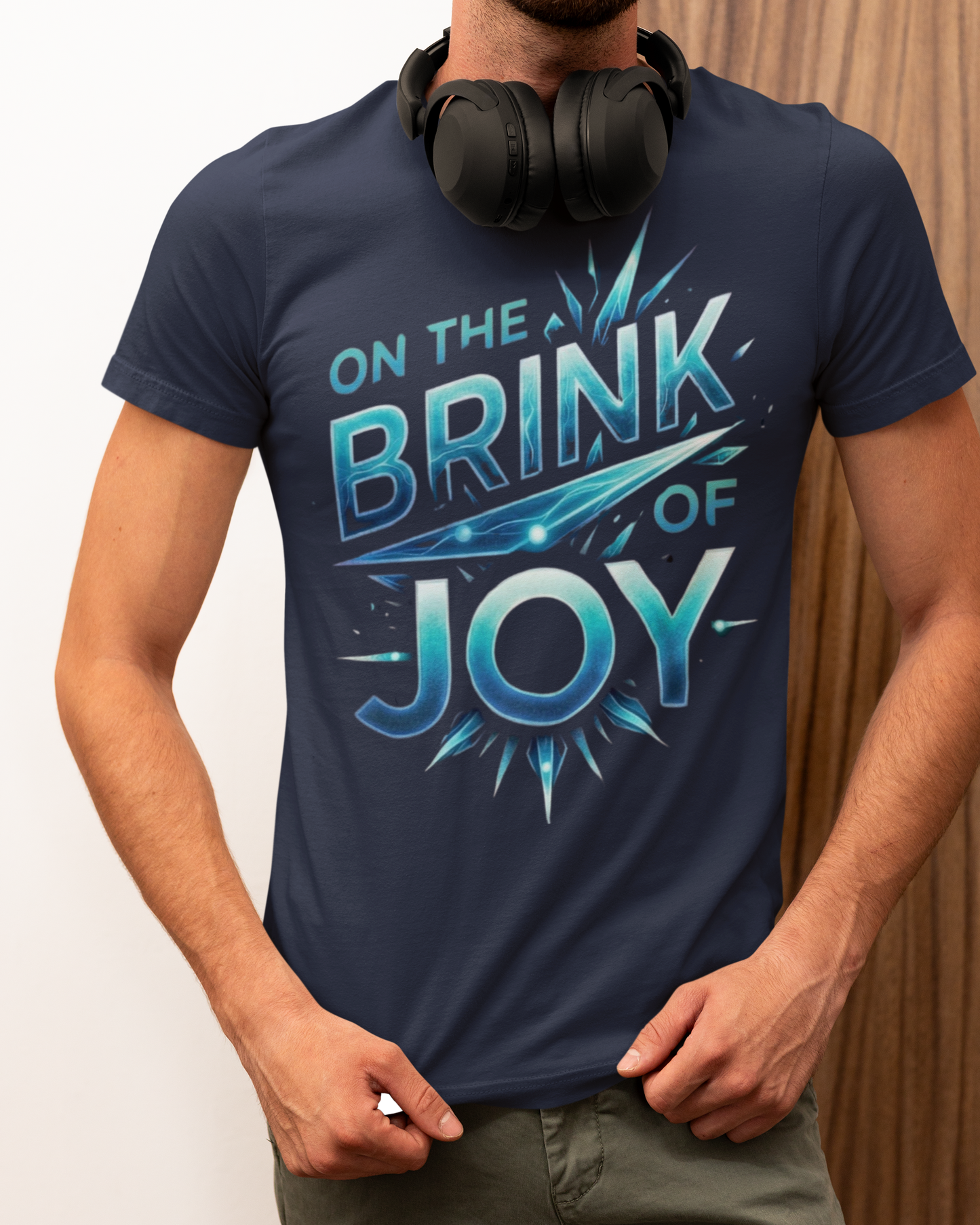 Electric Shatter Tee | Modern Geometric Graphic Shirt | On the BRINK of JOY