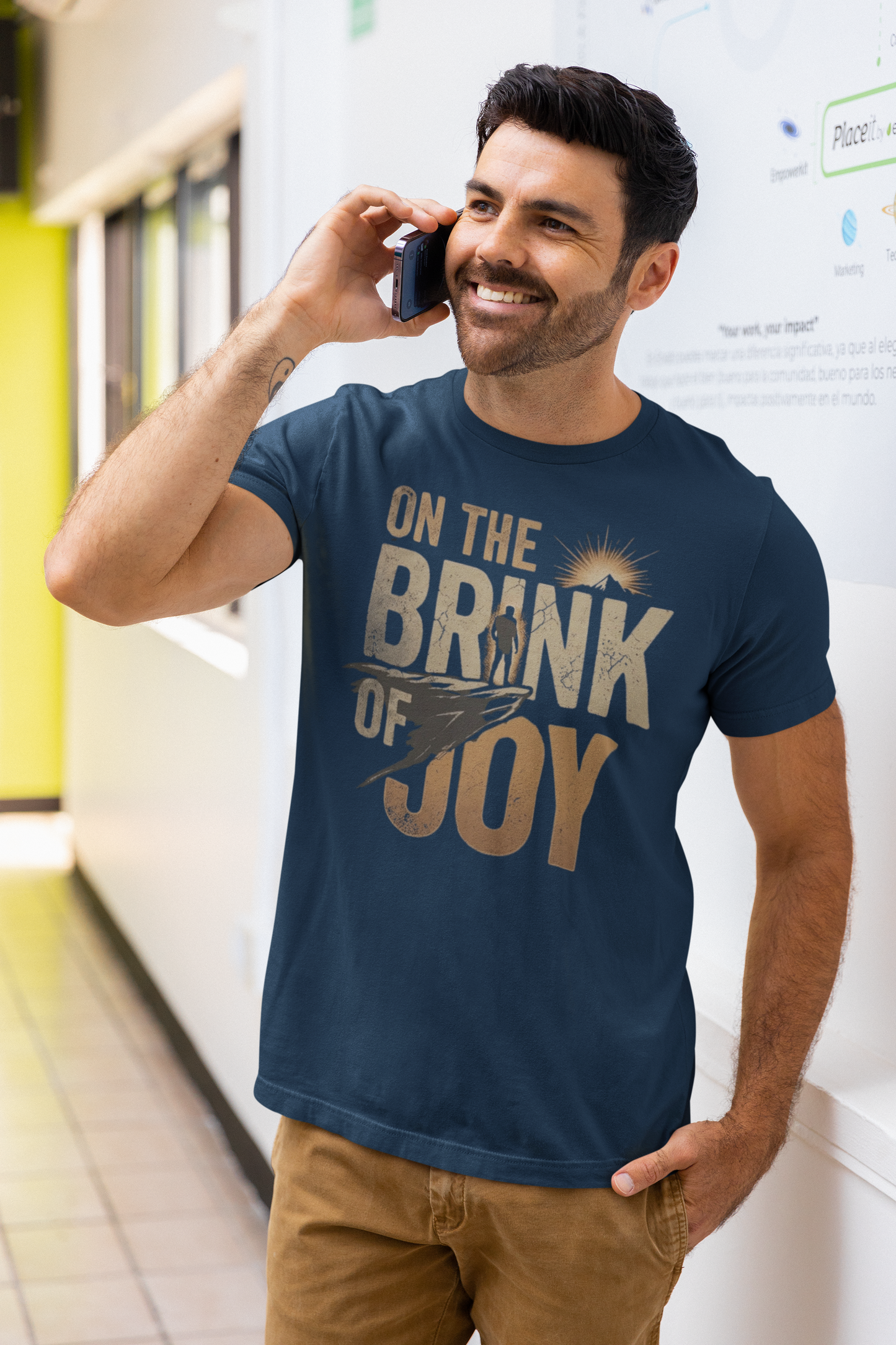 Vintage Mountain Adventure Tee | Distressed Mountain Graphic Shirt | On the BRINK of JOY