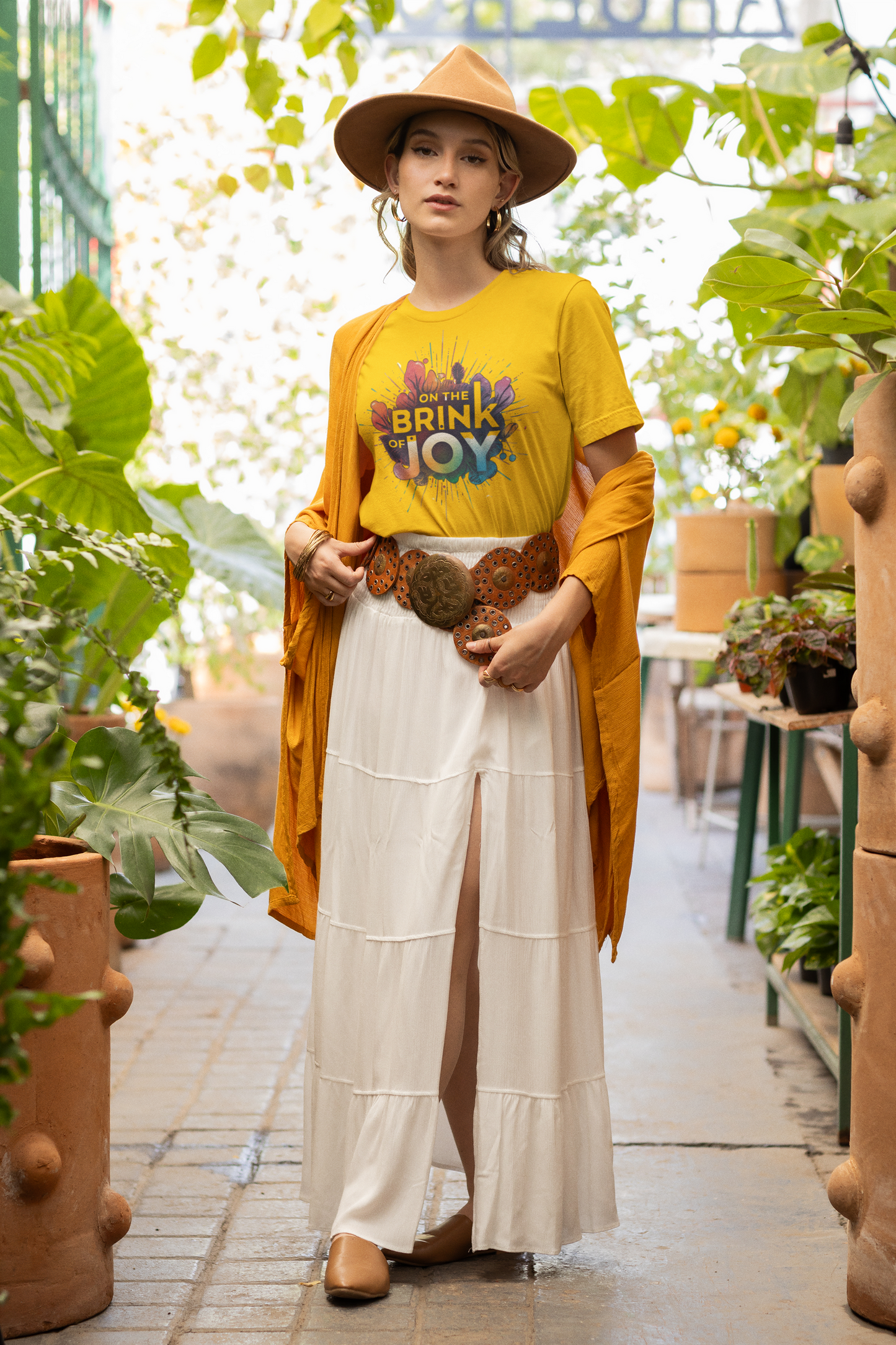 Radiant Blossom Tee | Colorful Floral Graphic Shirt | On the BRINK of JOY