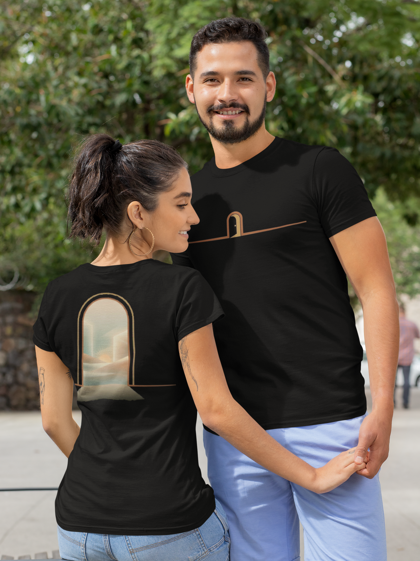 Threshold Tee | Minimal Reflective Graphic Shirt | On the BRINK of JOY