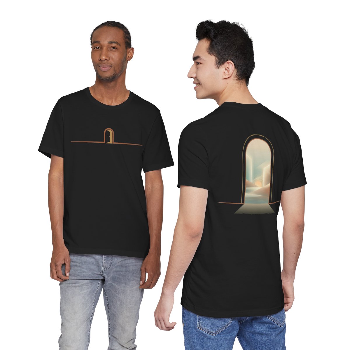 Threshold Tee | Minimal Reflective Graphic Shirt | On the BRINK of JOY