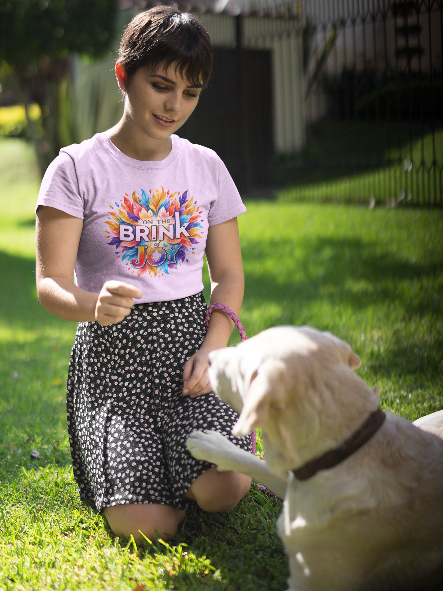 Radiant Blossom In Bloom Tee | Colorful Inspirational Graphic Shirt