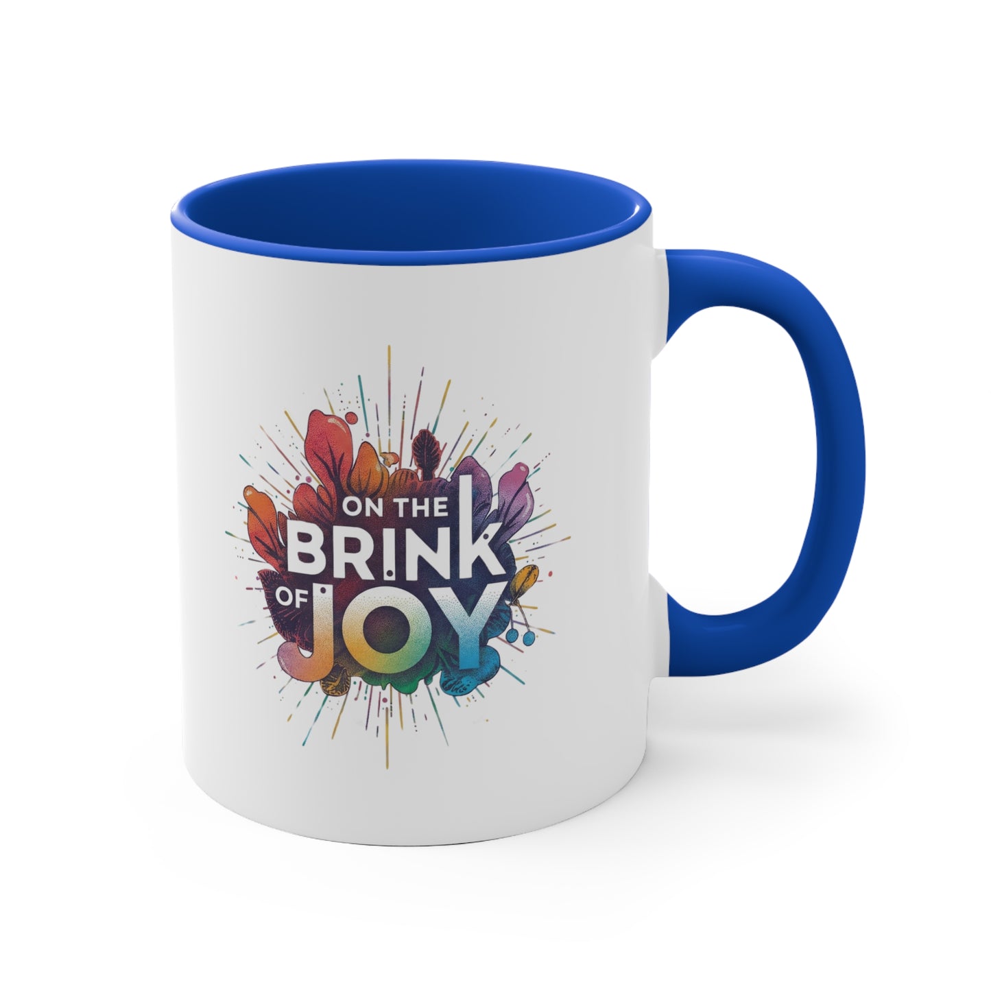 Radiant Blossom Accent Mug | 11oz Calm Accent Coffee Mug | On the BRINK of JOY