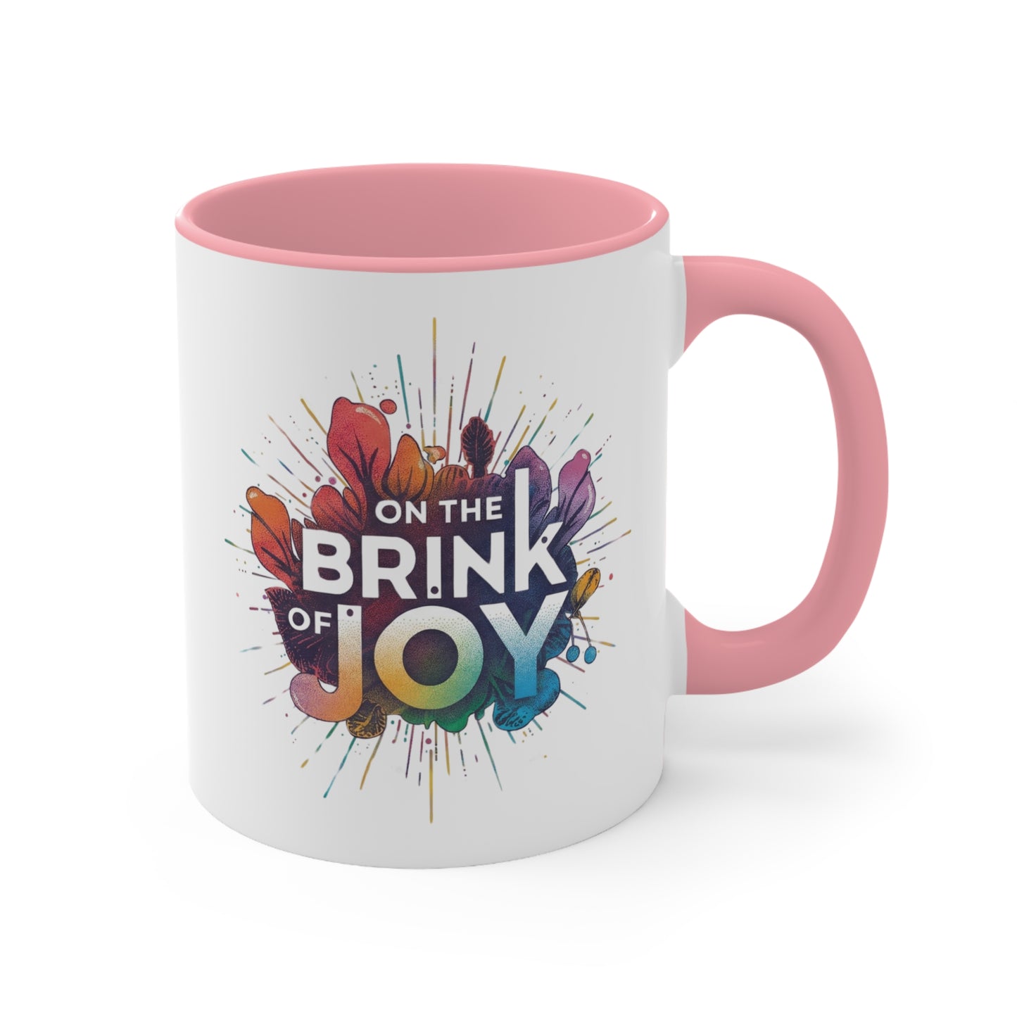 Radiant Blossom Accent Mug | 11oz Vibrant Accent Coffee Mug | On the BRINK of JOY