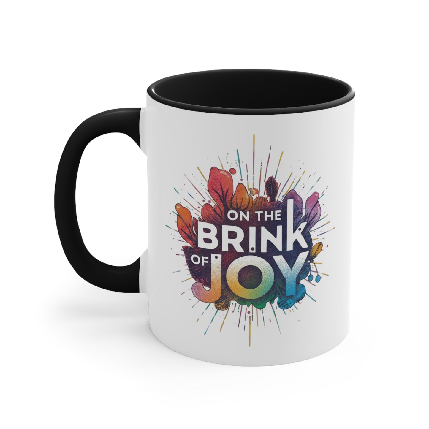 Radiant Blossom Accent Mug | 11oz Vibrant Accent Coffee Mug | On the BRINK of JOY